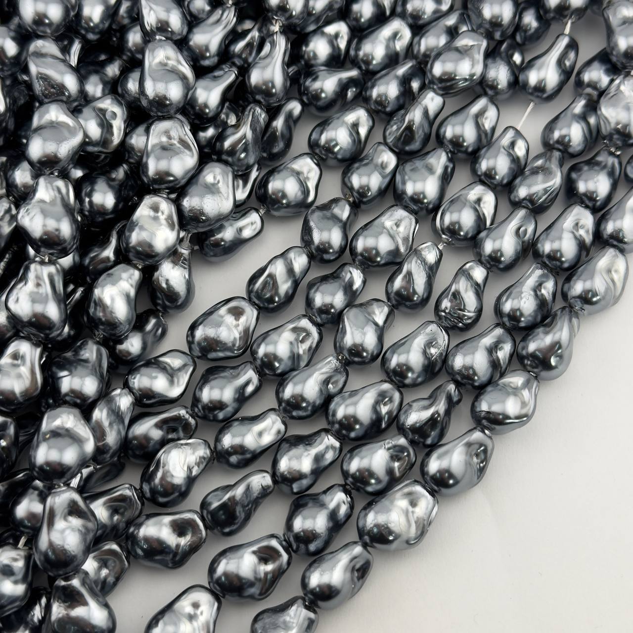 Майорка касуми цвет серый размер 10*14мм