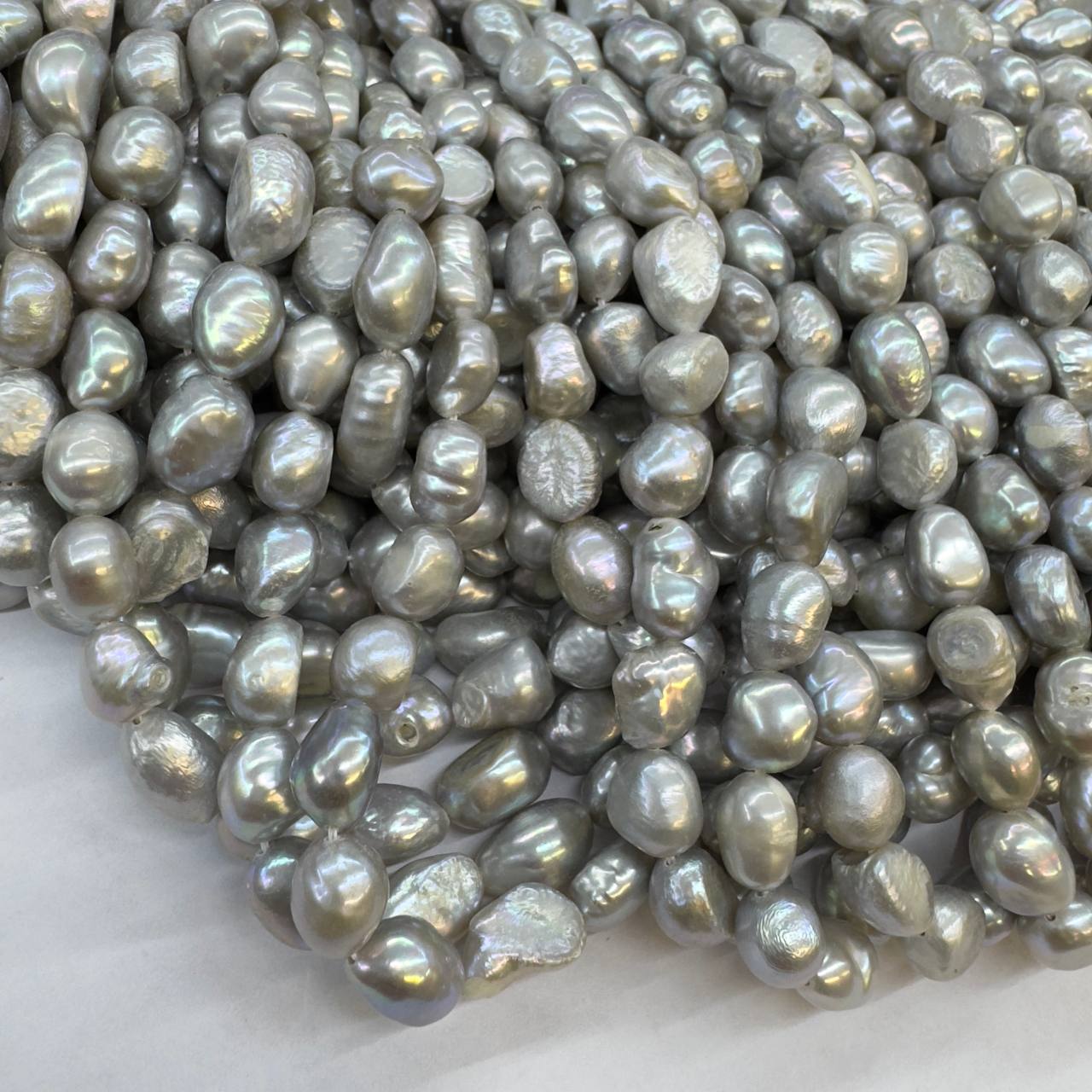 Жемчуг А культивированный размер 8-9мм цвет серый